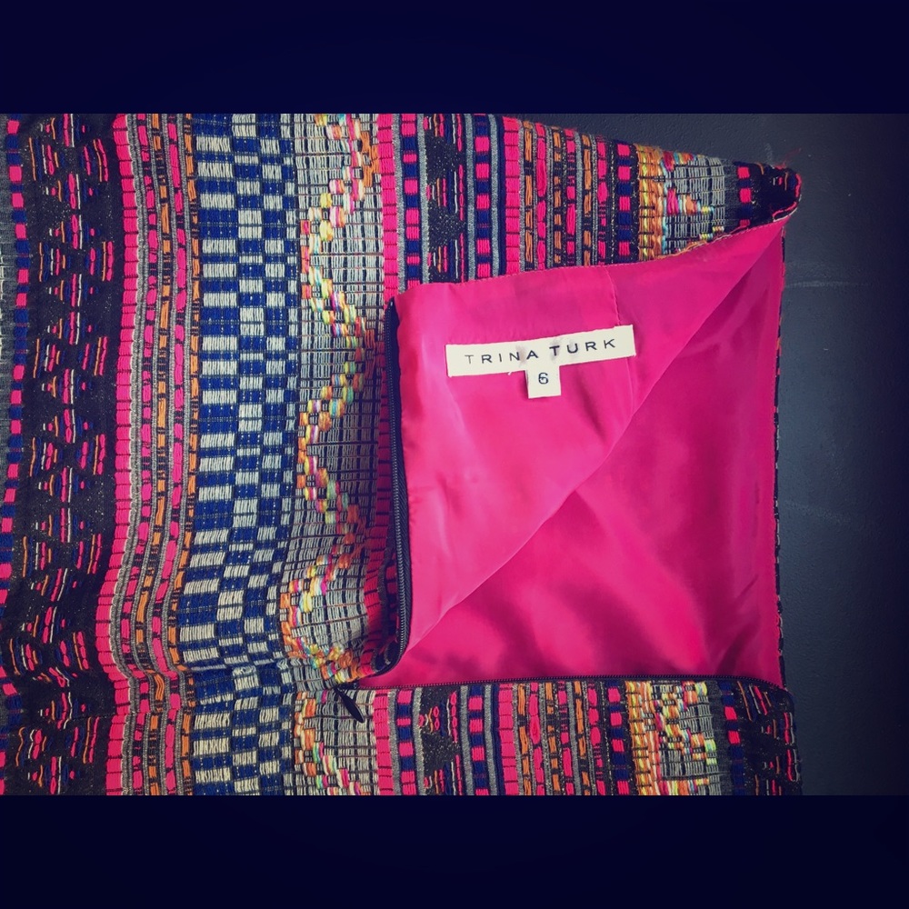 Trina Turk Patterned Pencil Skirt